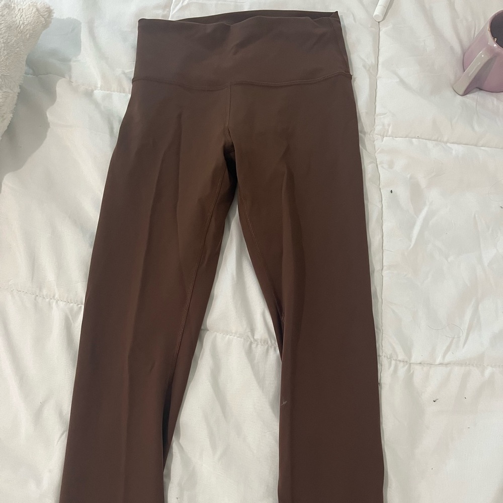 Wunder train lululemon brown leggings size 6